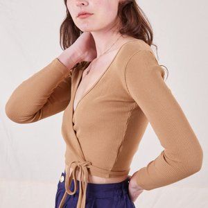 Big Bud Press Wrap Top in Tan